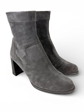 Pedro Garcia Suede Stretch Boots Grey Sz 39.5 EU 9.5 US